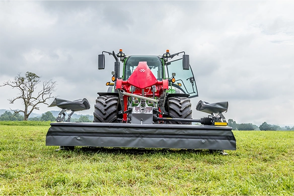 Front view of Massey Ferguson 367 Front Mower showcasing precision mowing.