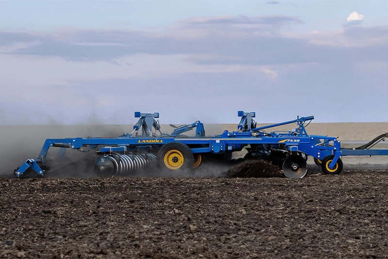 Landoll tillage equipment plowing a field.