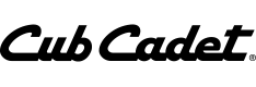Cub Cadet logo in bold black script.