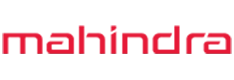 Mahindra brand logo in red text, optimized for use on white or light backgrounds.