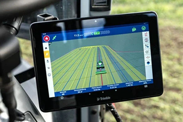 PTx Trimble in-cab display.