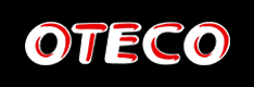 TECO logo with bold red and white lettering on a black background, representing durable farm equipment made in Wheatland, WY.