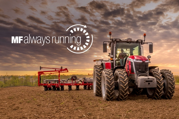 MF Always Running coverage is standard on MF S Series tractors.