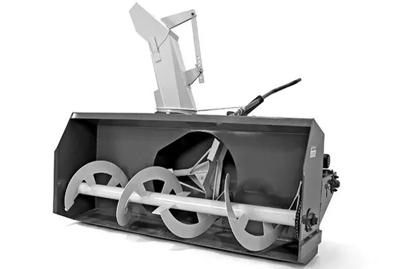 Farm King Allied snowblower showing reinforced auger assembly and durable housing built for long-term winter use