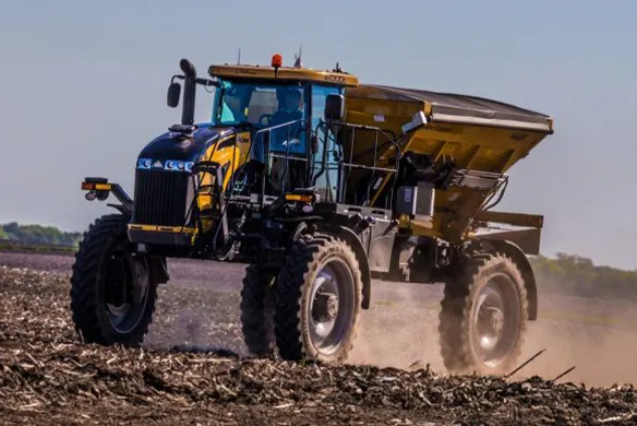 New Leader is the only spinner spreader endorsed by RoGator and TerraGator.