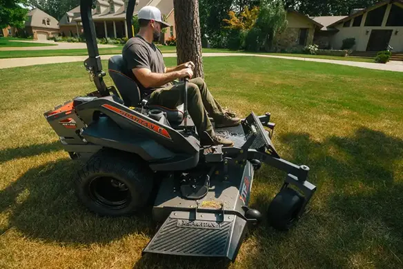 Spartan RZ-HD zero-turn mower delivering reliable power and comfort for homeowners managing demanding mowing tasks