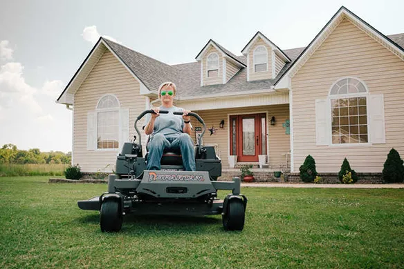 Spartan Shield residential zero-turn mower designed for homeowners seeking reliable performance and easy operation
